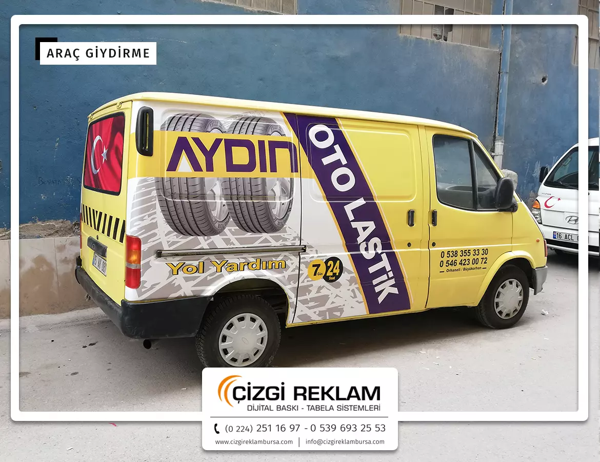 Bursa Araç Üzeri Reklam Uygulaması Yapan Yerler