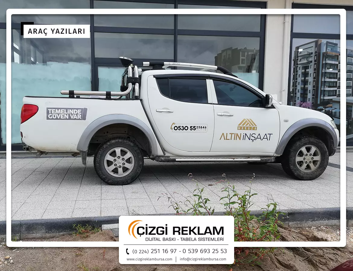 Araç Reklam Yazıları Modeli