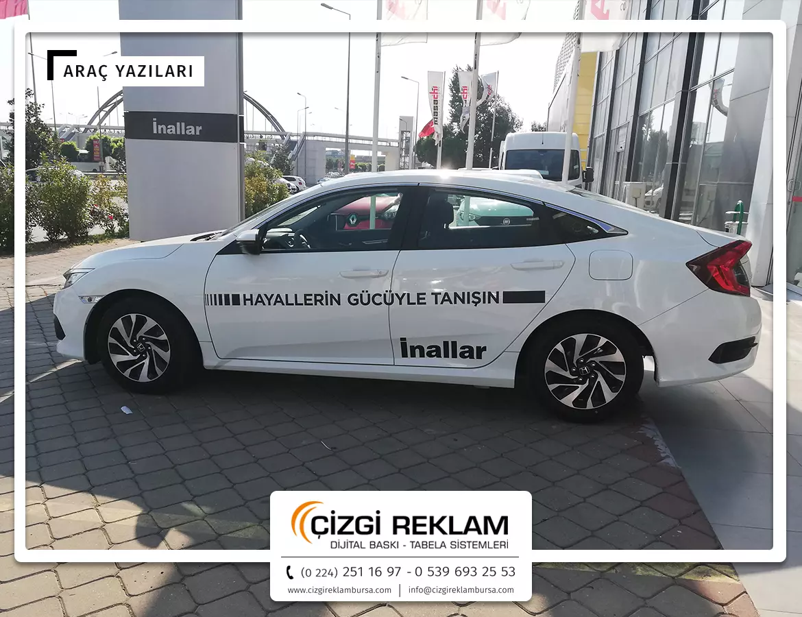 Bursa Araç Reklam Yazıları