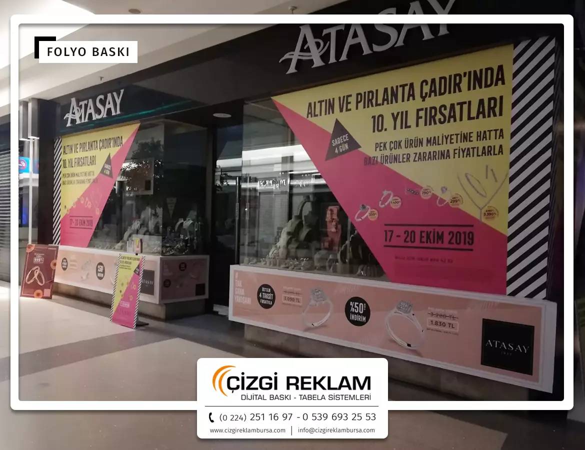 cam üzeri folyo baskı uygulama