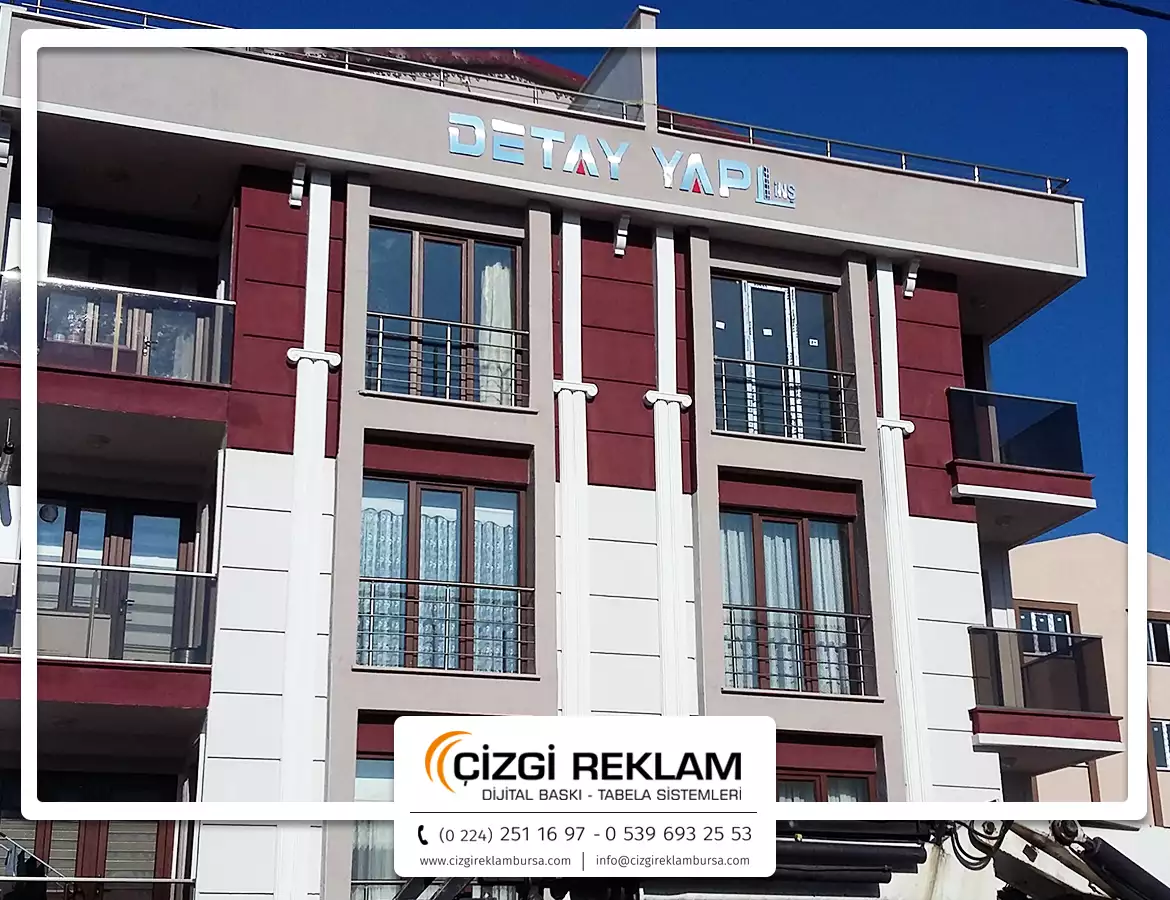 Gümüş Aynalı Harf Tabela