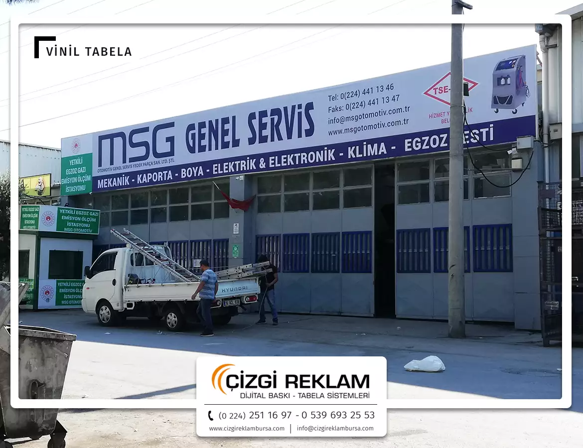 Bursa Uv Baskı Vinil Tabela